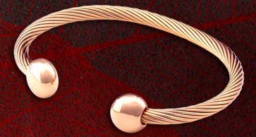 New Qray Rose Gold Large Magnetic Q-Ray Bracelet