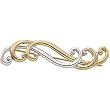 14K Two-Tone Gold Brooch
