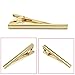 BlingWorld New Durable Men Boys Alloy Gold Plated Tone Simple Necktie Tie Pin Clasp Clip