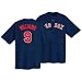 Majestic Boston Red Sox #9 Ted Williams Navy Blue Cooperstown Collection Jersey T-shirt (Medium)