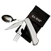 KA-BAR 1300 Hobo Fork/Knife/Spoon Diner Set, With Ballistic Sheath