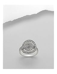 Marcasite Ring In 92.5 Sterling Silver