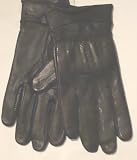Genuine Black Leather Microfiber Thinsulate Lined Ladies Gloves Size Large