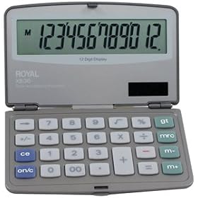 FOLDING CALCULATOR by Royal