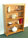 Kitchen & Housewares : ARISTO - Solid Wood Four Shelf Bookcase / Storage Unit