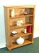 Kitchen & Housewares : ARISTO - Solid Wood Four Shelf Bookcase / Storage Unit