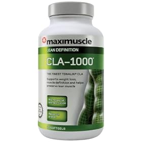 Maximuscle CLA-1000 Weight Loss and Definition Formula Softgels - Tub of 90