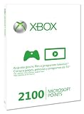 Tarjetas de 2.100 Microsoft Points.