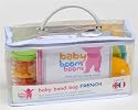 Babyboomboom French Baby Bag: Fun Songs and Nursery Rhymes in English & French gift packed with a set of 4 mini musical instruments