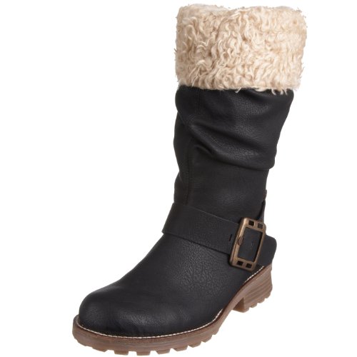Rieker Swetlana /P Z0483-01, Damen Stiefel, Schwarz (schwarz/beige 01), EU 40