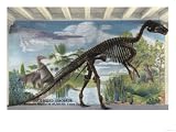 Denver, Colorado - Museum of Natural History, Duck Billed Dinosaur Giclee Poster Print, 12x9
