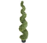 ONE 6' Pre-Potted Rosemary Artificial Thick Topiary Outdoor Indoor Tree