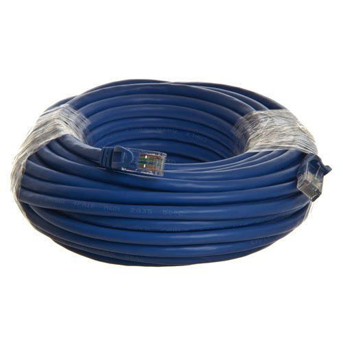 Importer520 50 Foot 50' Cat6 RJ45 Network Ethernet Lan Cable - Blue - 50 ft