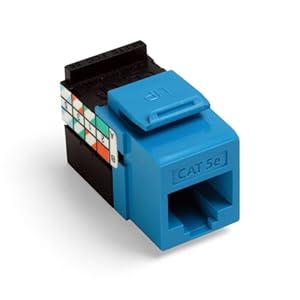 Amazon.com: Leviton 5G108-RL5 GigaMax 5E QuickPort ... rj 25 cat 3 wiring diagram 