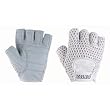 Women's Lifting Gloves with Genuine Leather and Cotton Meshback