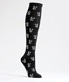 Anne Klein New York Women's Carlyle Sketched Floral Knee High Socks Hosiery