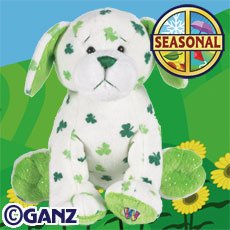 Webkinz Plush Stuffed Animal Clover Puppy