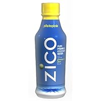 ZICO Pure Premium Coconut Water, Pina Tropicale, 14-Ounce Bottles (Pack of 12)