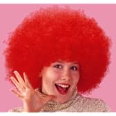 スーパーアフロヘアー(レッド)