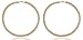 Goldtone Mesh Pattern Extra Large 4.75 Inch Hoop Earrings (E-830)