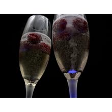 Fortune ProductsLG-6004 Lighted Champagne Real Glass, 2" Diameter x 10.3" Height, 10oz Capacity (Pack of 4)