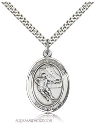 St. Christopher Hockey Large Sterling Silver Medal