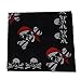 BS® 3pcs 22*22 Inch 100% Cotton Pirate Bandanas Novelty Double Sided Print Skull Cowboy Party Favor Scarf Headband Head Wraps Handkerchiefs