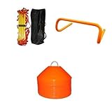 Mini Coach's Kit - (4) 6 Inch Hurdles, 1 Agility Ladder, 50 Cones With Holder