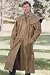Men's Leather Duster with Cape