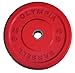 45 LB Solid Rubber Weight Plates Red Pair