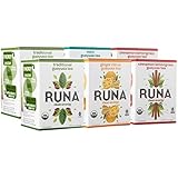 RUNA Clean Energy Organic Guayusa Tea Box, Variety Pack, 96 Count Tea Bags