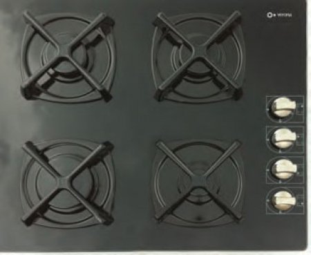 Verona 24 inch Black Gas Cooktop - VECTGG424SE