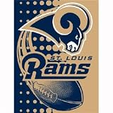 Saint Louis Rams Royal Plush Raschel NFL Blanket (Flash Series) by Northwest (60x80)