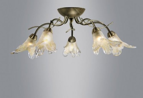 SE5495 5AB – LILY Antique Brass Ceiling Light