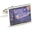 Starry Night Cufflinks - Art Themed Formal Wear - Cufflinks