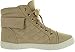 VIA PINKY PERLA-03 Women's Quilted Lace Up Ankle High Sneakers