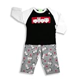 SnoPea - Newborn And Infant Girls Long Sleeve Knit Pant Set, Black, White, Grey, Red