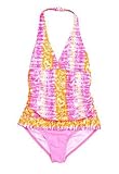 Angel Beach One Piece Heart Ruffle Girls Swimsuit