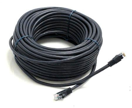 BLACK 100FT CAT5 Enhanced CAT5E RJ45 PATCH ETHERNET NETWORK CABLE 100'