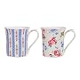 Churchill China Cath Kidston Pastel Blue & Bird Gift Box of 2 Mugs