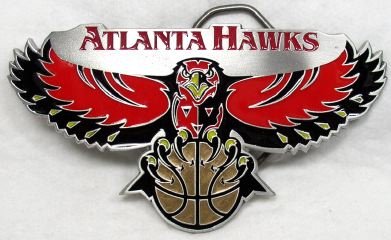 Atlanta Hawks Enamel Belt Buckle, NBA Basketball Buckle