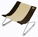Cleo Criss Cross Cat Bed : Faux Sheepskin with Dark Brown corduroy trim (360mm x 480mm x 480mm)