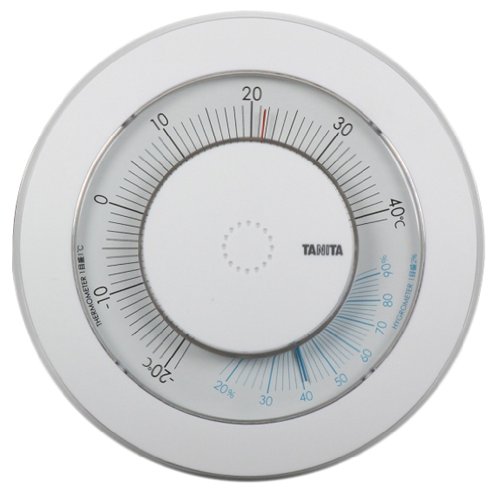 TANITA アナログ温湿度計 【置き掛け両用タイプ】 ホワイト TT-539-WH 
