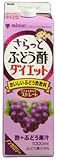 (お徳用ボックス) さらっとぶどう酢ダイエットストレート 1L×6本