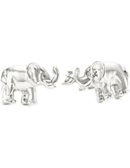 ROTENIER "Novelty" Sterling Silver Elephant and Mouse Cufflinks