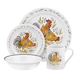 Corelle 16 Pc Country Morning Set - White Corelle 16 Pc Country Morning Set - White