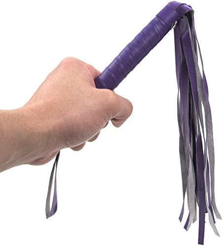 Eden Story 5 Colors Braided Pu Faux Leather Whip Flogger Training Spanking Toys (Purple)