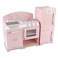 Kidkraft Personalized Pink Retro Kitchen & Refrigerator - Ava