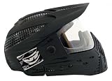 JT Carnivore QLS Paintball Mask Full Headshield - Black