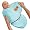 Kiddopotamus SwaddleMe, Small, Aqua